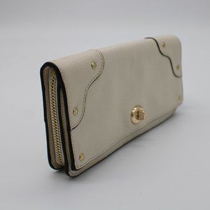 Coach Leather Mercer Accordion Zip Wallet